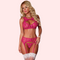 French Diana Three Piece honey-moon Lingerie Set