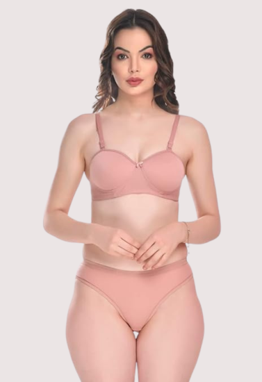 Padded Cotton Bra Panty Set for a  You (2 pack)