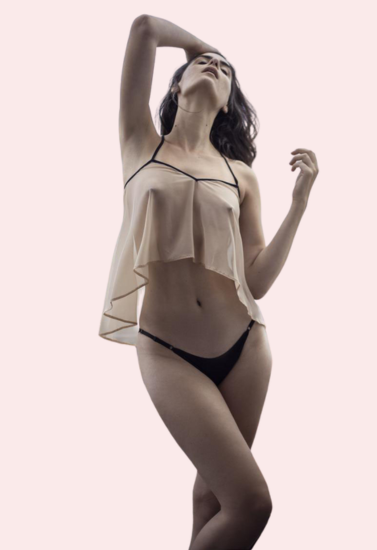 "French Daina" lovable See Through Cami top