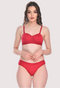 Padded Cotton Bra Panty Set for a  Look (2 pack)