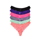 2 Pack  Cheeky Back Lace Thong Panties