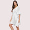 5XL - 6XL White Silk Satin Maxi Gown