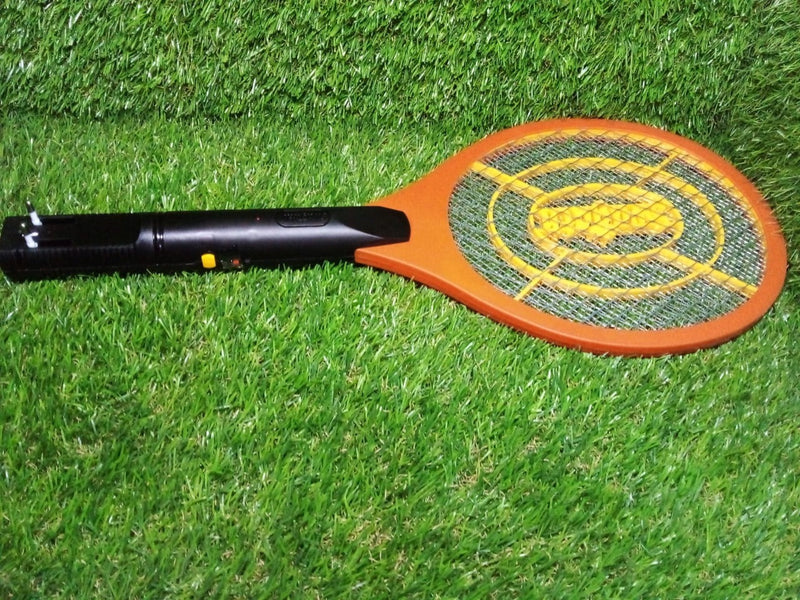 Mosquito killer racquet for indoor and outdoor use.