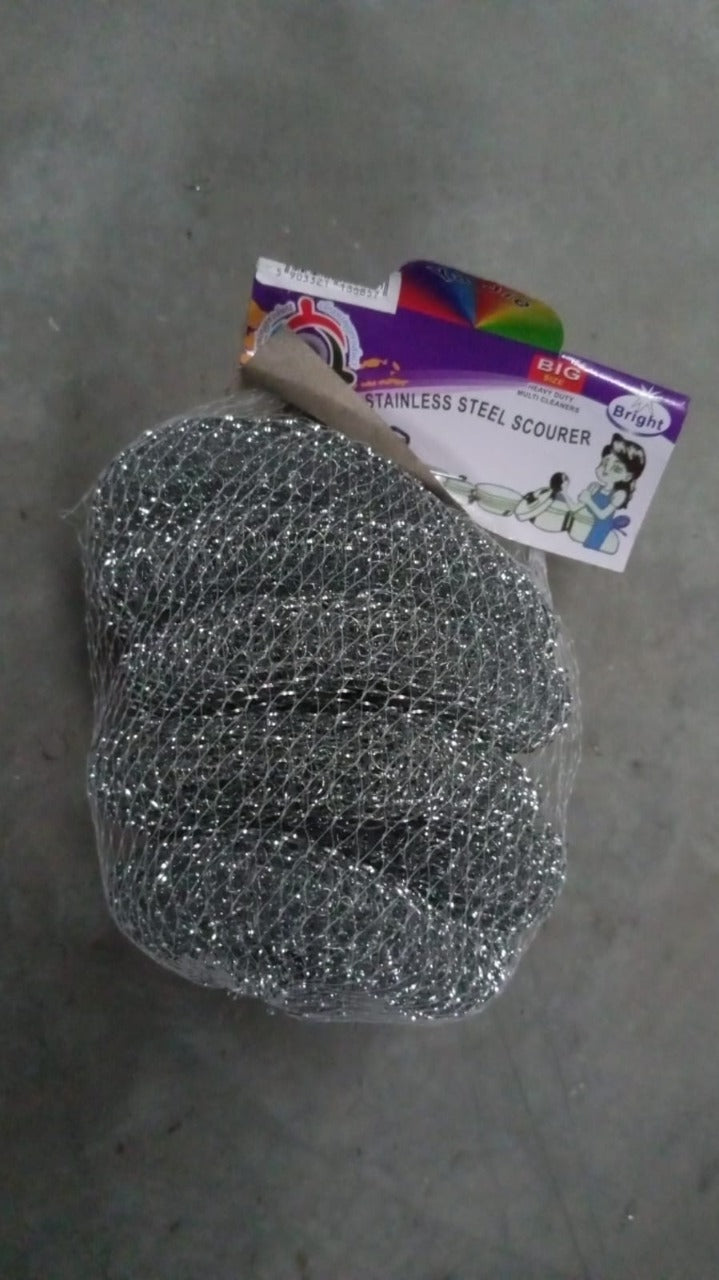 2922 Stainless Steel Scrubber / Scourer (pack of 6pc) 