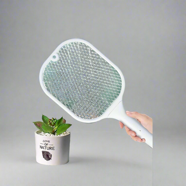 Mosquito Killer Racket | Rechargeable Automatic Electric Fly Swatter | Mosquito Zapper Racket with UV Light Lamp | Mosquito Swatter with USB Charging Base | Electric Insect Killer Racket Machine Bat