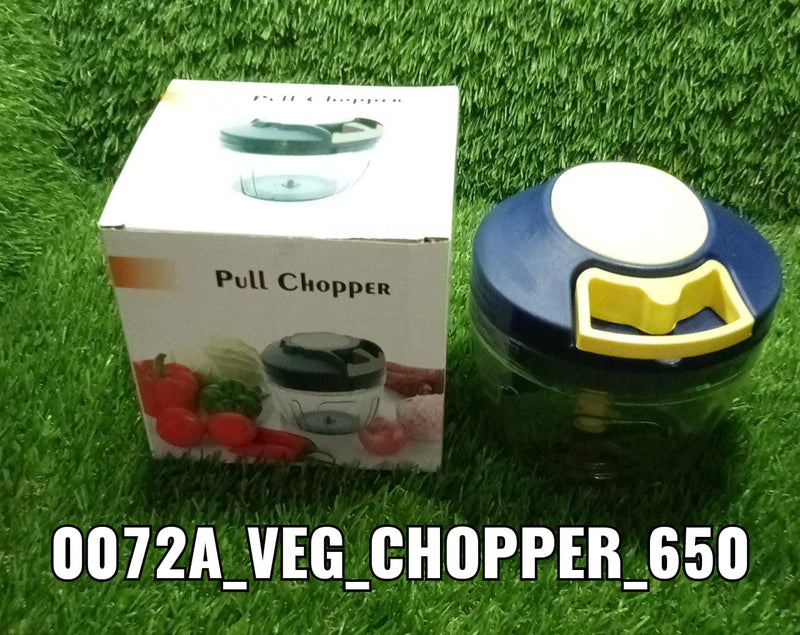 0072A Chopper with 4 Blades for Effortlessly Chopping Vegetables and Fruits for Your Kitchen (650ml) 