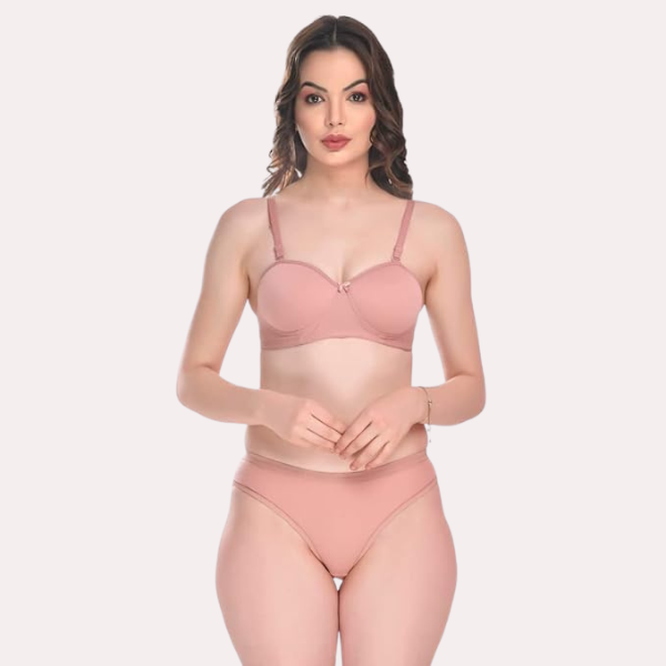 Padded Cotton Bra Panty Set for a  You (2 pack)