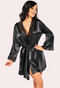 Black Silk Robe for Women, Perfect for Hot Nights