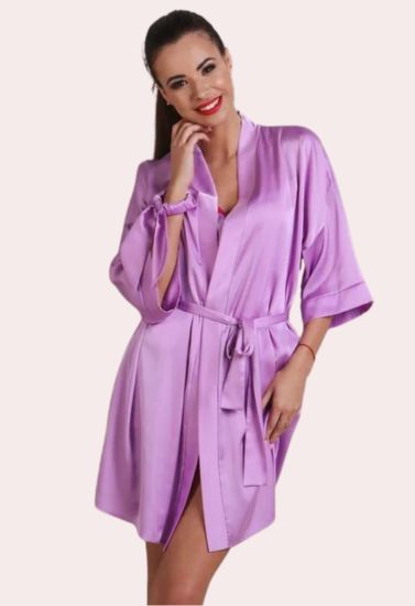 Silken Charm, Wrapped in Women's husband Robe