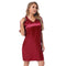 Silk satin Value Maroon short sleepwear