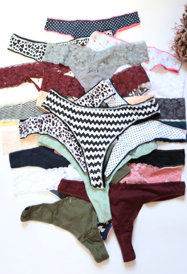 7 Pack  thong Panties Variety Pack