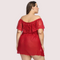 Plus Size Lace Babydoll Dress