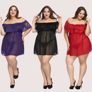 Plus Size Lace Babydoll Dress