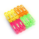 1368 Cloth Drying Non-Slip Light Plastic Clips  (Multicolour) (Pack of 12) - Opencho