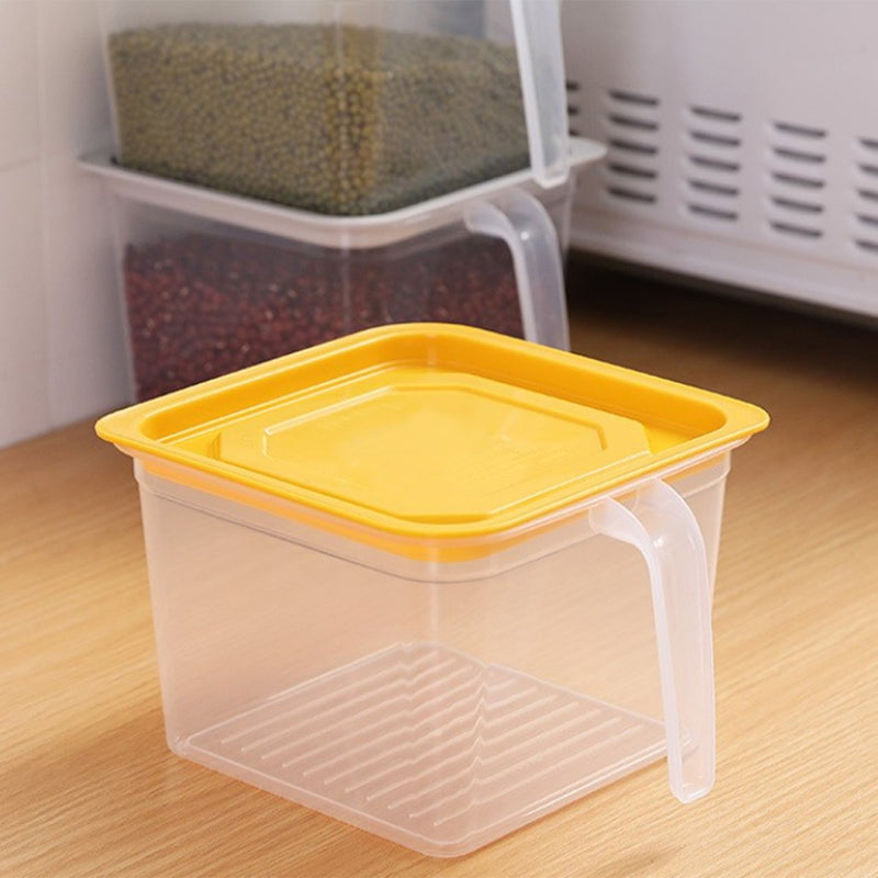 2366 Square Food Storage Containers With Handle (1 PC) - 