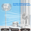 4612 Silent and Portable High Speed Foldable Table Fan with USB Charging Feature