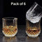 2341 Heavy unbreakable Stylish look fully Transparent Plastic Glasses Set 315ml (6pcs) - 