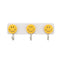 1111 Self Adhesive Smiley Face Wall Hooks (Pack of 3) - Opencho