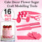 2471 Plastic 16 Patterns Fondant Cake Decor Flower Sugar Craft Modelling Tools - Your Brand
