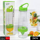 2474 Citrus Zinger Sports Bottle with Juice Maker Infuser Bottle 