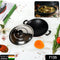 7135 Nonstick Kadhai With Lid Deep Frying Pan, Kadhai with Lid for Cooking, Biryani Pot 