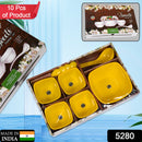 5280  10 PC PUDDING SET USED AS A CUTLERY SET FOR SERVING FOOD PURPOSES AND SWEET DISHES USE 