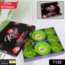 7132 Rose Crockery Set 6 Bowl & 2 Plate Serving Set For Home & Hotel Use Set 