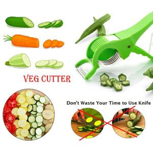 7015 2-in-1 Veg Cutter with Stainless Steel Blade (Multicolours) - 