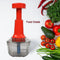 5351 Manual Food Push Chopper And Hand Push Vegetable Chopper, Cutting Chopper For Kitchen With 3 Stainless Steel Blade ( B Grade Chopper ) 