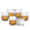 2341 Heavy unbreakable Stylish look fully Transparent Plastic Glasses Set 315ml (6pcs) - 