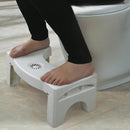 6005A Plastic Non-Slip Folding Toilet Squat Stool - White Color