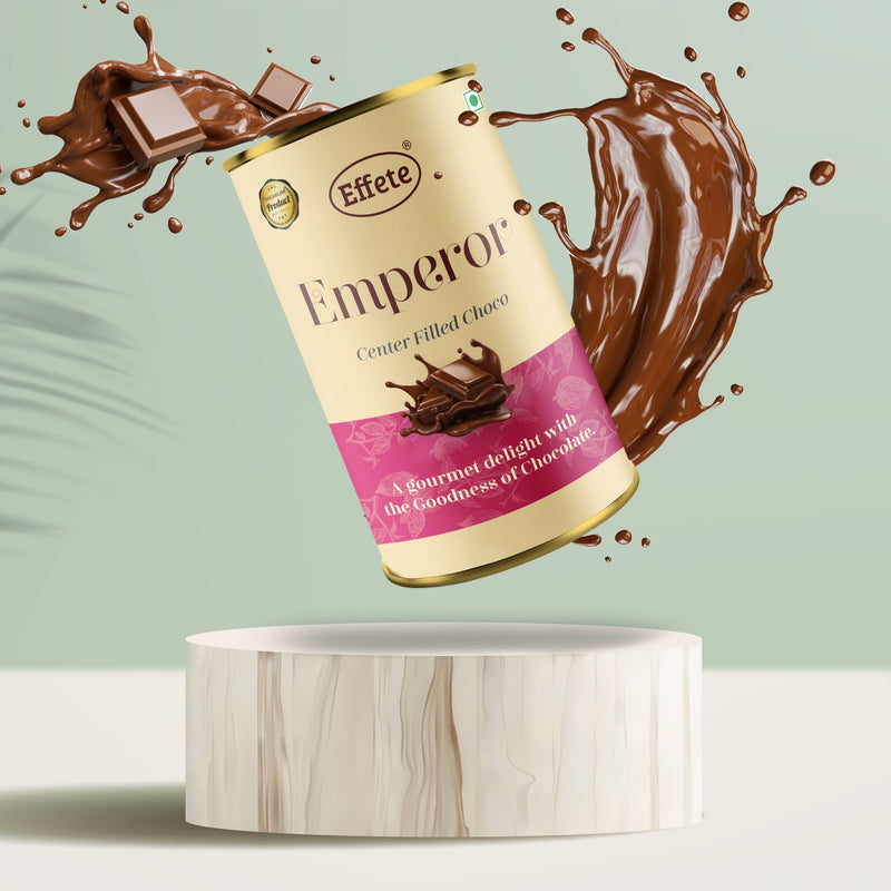 7831 Effete Center Filled Chocolate Emperor | Premium Chocolate | Cream Color Gift Pack. 