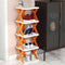 9065   5 Layer Shoes Stand, Shoe Tower Rack Suit for Small Spaces, Closet, Small Entryway, Easy Assembly and Stable in Structure, Corner Storage Cabinet for Saving Space 