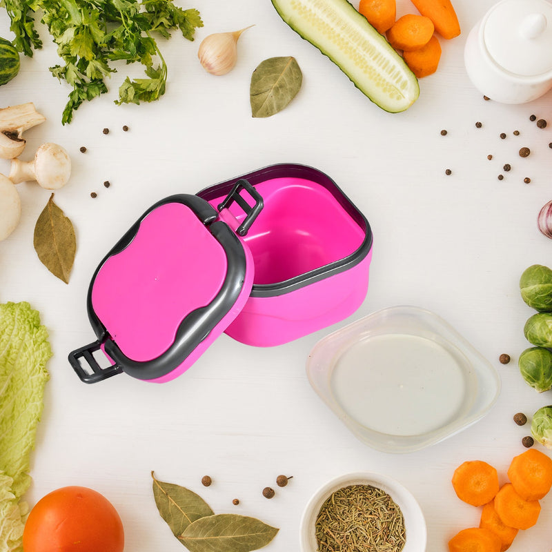 5295 Insulated Lunch Box Square Hot Lunch Box Microwave Safe Food Grade Tiffin Boxes for Office School, Leak Proof Air Tight Box 