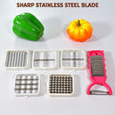 2607 7in1 Cutter Quick Chipser Dicer Slicer Cutter, Fruits & Vegetables Cutter. 
