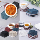 4051 Dining Table mat Heat Insulation pad Nordic Heat-Resistant Anti-Scald mats Household Kitchen Pot mats Coasters ( 1 pcs ) 