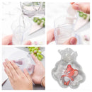 6542 MIX TRANSPARENT MULTI DESIGN SMALL HOT WATER BAG WITH COVER FOR PAIN RELIEF, NECK, SHOULDER PAIN AND HAND, FEET WARMER, MENSTRUAL CRAMPS. 