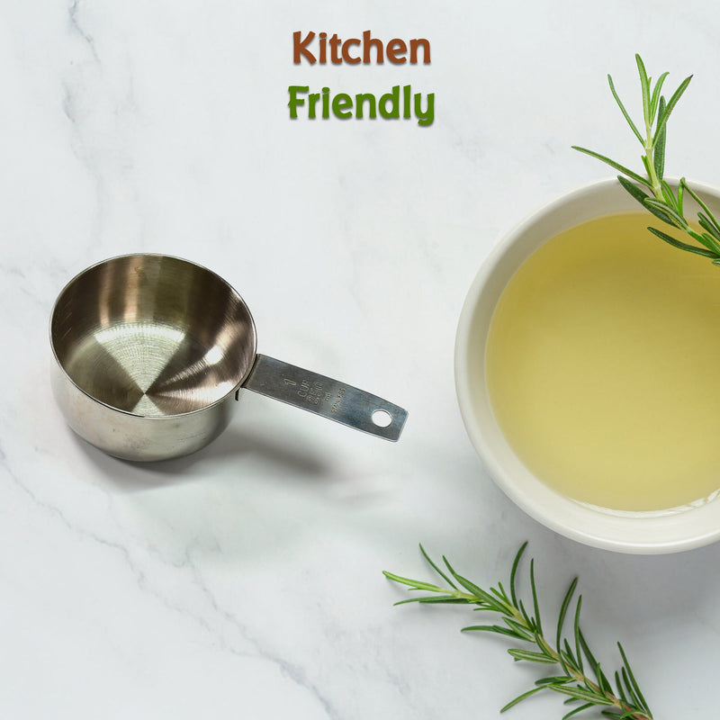 2111 Oil Measuring Cup Stainless Steel. Measuring Cup with Handles. 1Pc 250Ml 