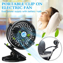 4824 USB Rechargeable Clip Desktop Table Fan Mini Portable Clamp Fan 360degree Rotating