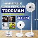 4612 Silent and Portable High Speed Foldable Table Fan with USB Charging Feature