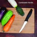 2373 Stainless Steel knife and Kitchen Knife with Black Grip Handle. 
