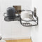 1759 Self-Adhesive Kitchen-Bathroom Corner Shelf Organiser Storage Rack