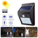 6609 Yellow Solar Wireless Security Motion Sensor LED Night Light for Home Outdoor/Garden Wall. 