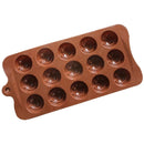 1188 Food Grade Non-Stick Reusable Silicone Smile Shape 15 Cavity Chocolate Molds / Baking Trays - 