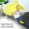 1434 Rain Hats for Kids Umbrella for Hands free Rain Protection Waterproof Rainy Caps (Multicolor) - 
