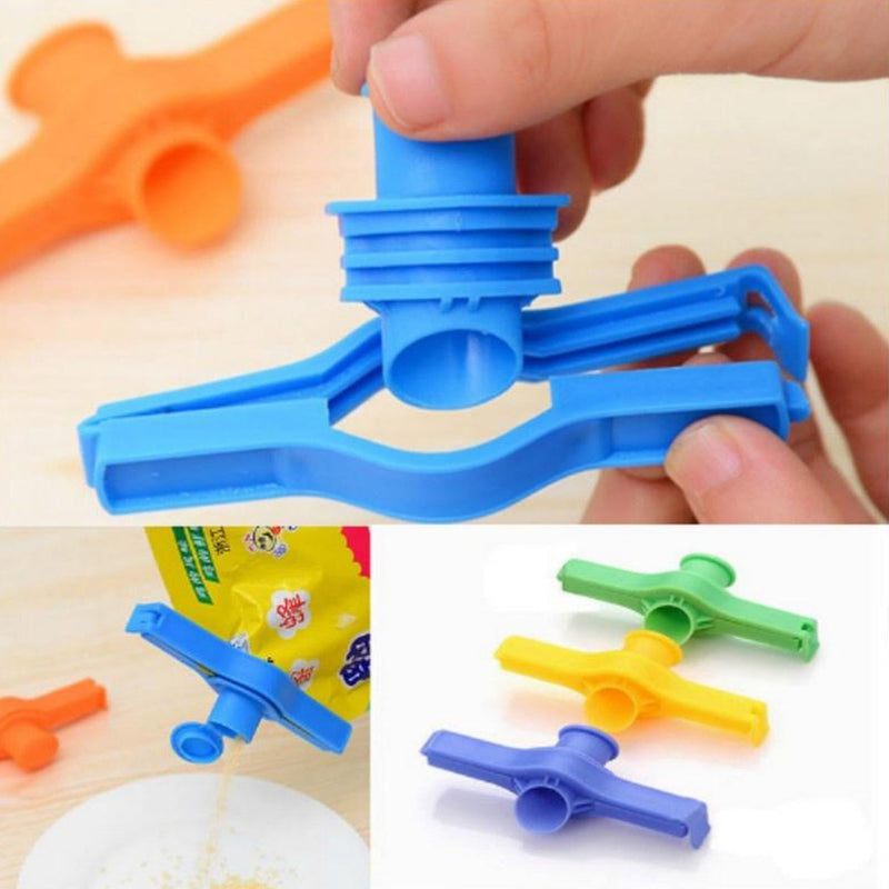 2704 4 Pc Food Sealing Clip used in all kinds of places including household and official, especially for sealing packed food and stuff.  