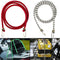 9093 High strength elastic bungee, knee cord cables, luggage tying rope with hooks. (set of 5pc with 1Meter length) 