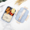 2809 Lunch Box 3Cells Plastic Liner Lunch Container, Portable Tableware Set for Kid Adult Student Children Keep Food Warm. 
