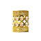 7267 2 Line Middle Dimond Jhoomer For Home Decor Golden Color 