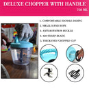 2713 2 in 1 Handy Chopper 750 ML used widely in all kinds of household kitchen purposes for cutting and chopping of types of vegetables and fruits etc.  